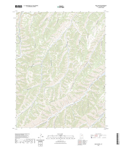 United States Geological Survey Sams Canyon, UT (2023, 24000-Scale) digital map