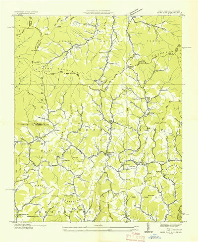 United States Geological Survey Sams Gap, NC-TN (1936, 24000-Scale) digital map