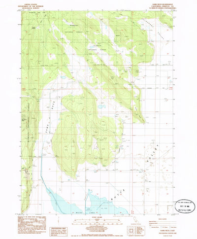 United States Geological Survey Sams Neck, CA (1985, 24000-Scale) digital map
