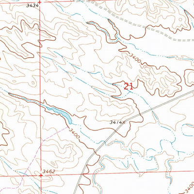 United States Geological Survey Samuelson Ranch, MT (1966, 24000-Scale) digital map