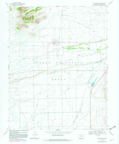 United States Geological Survey San Acacio, CO (1967, 24000-Scale) digital map