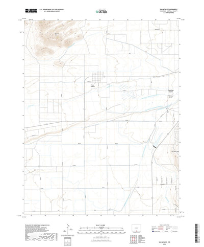 United States Geological Survey San Acacio, CO (2022, 24000-Scale) digital map