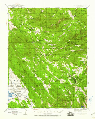 United States Geological Survey San Andreas, CA (1945, 62500-Scale) digital map