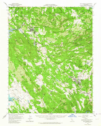 United States Geological Survey San Andreas, CA (1962, 62500-Scale) digital map