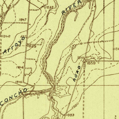 United States Geological Survey San Angelo South, TX (1924, 48000-Scale) digital map