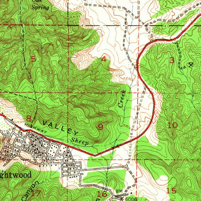 United States Geological Survey San Antonio, CA (1942, 62500-Scale) digital map