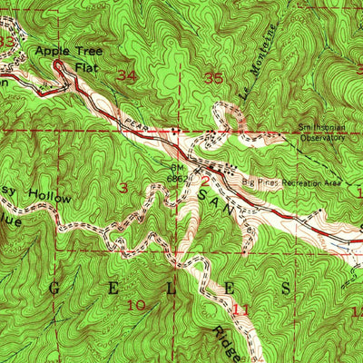 United States Geological Survey San Antonio, CA (1942, 62500-Scale) digital map