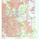 United States Geological Survey San Antonio East, TX (1967, 24000-Scale) digital map