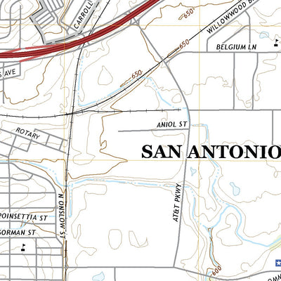 United States Geological Survey San Antonio East, TX (2022, 24000-Scale) digital map