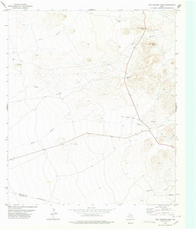 United States Geological Survey San Antonio Pass, TX (1978, 24000-Scale) digital map