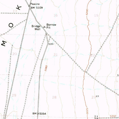 United States Geological Survey San Antonio Ranch, NV (1964, 62500-Scale) digital map