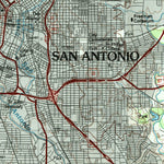 United States Geological Survey San Antonio, TX (1985, 100000-Scale) digital map