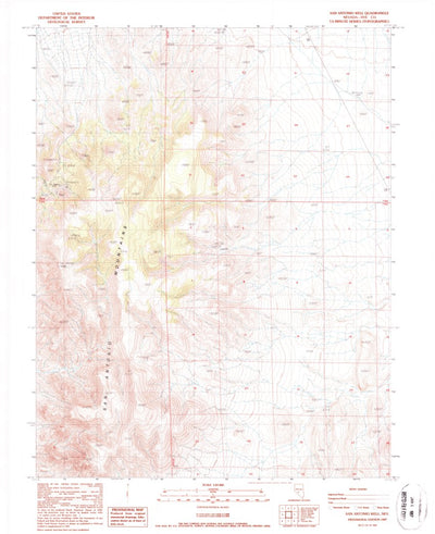 United States Geological Survey San Antonio Well, NV (1987, 24000-Scale) digital map
