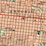 United States Geological Survey San Antonio West, TX (1953, 24000-Scale) digital map