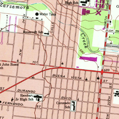 United States Geological Survey San Antonio West, TX (1967, 24000-Scale) digital map