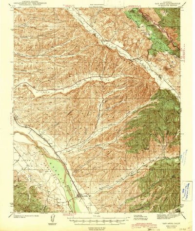 United States Geological Survey San Ardo, CA (1943, 62500-Scale) digital map