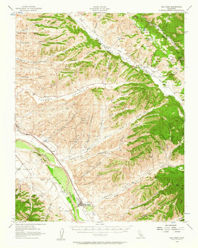 United States Geological Survey San Ardo, CA (1956, 62500-Scale) digital map