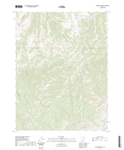 United States Geological Survey San Arroyo Ridge, UT (2023, 24000-Scale) digital map