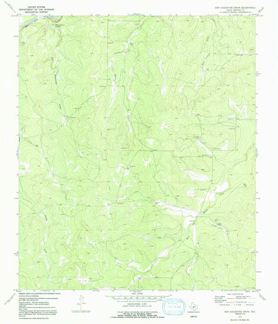 United States Geological Survey San Augustine Draw, TX (1970, 24000-Scale) digital map