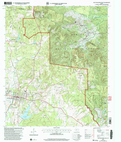 United States Geological Survey San Augustine East, TX (2003, 24000-Scale) digital map