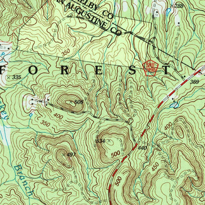 United States Geological Survey San Augustine East, TX (2003, 24000-Scale) digital map