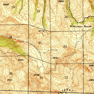 United States Geological Survey San Benito, CA (1940, 62500-Scale) digital map