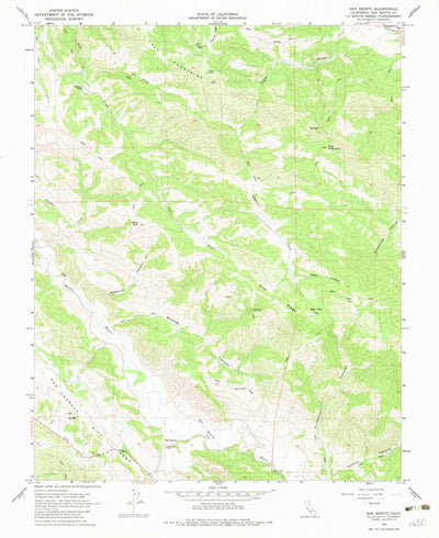 United States Geological Survey San Benito, CA (1968, 24000-Scale) digital map