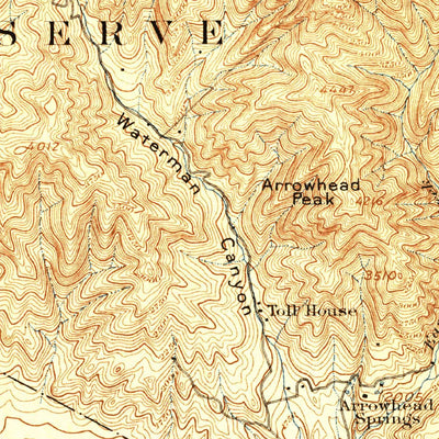 United States Geological Survey San Bernardino, CA (1896, 62500-Scale) digital map
