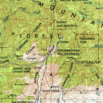 United States Geological Survey San Bernardino, CA (1958, 250000-Scale) digital map