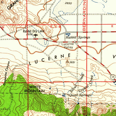 United States Geological Survey San Bernardino, CA (1959, 250000-Scale) digital map