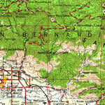 United States Geological Survey San Bernardino, CA (1966, 250000-Scale) digital map