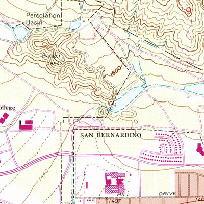 United States Geological Survey San Bernardino North, CA (1967, 24000-Scale) digital map