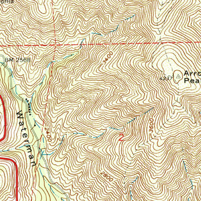 United States Geological Survey San Bernardino North, CA (1967, 24000-Scale) digital map