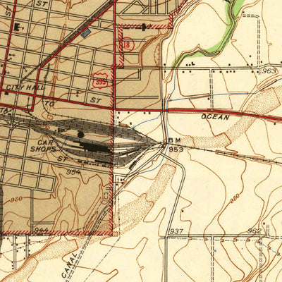 United States Geological Survey San Bernardino South, CA (1943, 31680-Scale) digital map