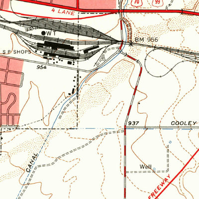 United States Geological Survey San Bernardino South, CA (1954, 24000-Scale) digital map