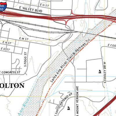 United States Geological Survey San Bernardino South, CA (2021, 24000-Scale) digital map