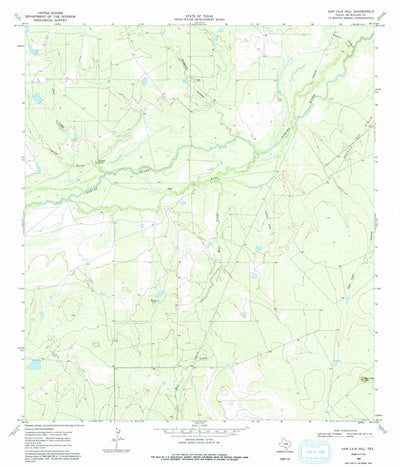 United States Geological Survey San Caja Hill, TX (1969, 24000-Scale) digital map
