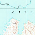United States Geological Survey San Carlos Reservoir, AZ (1989, 24000-Scale) digital map