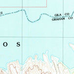 United States Geological Survey San Carlos Reservoir, AZ (1989, 24000-Scale) digital map