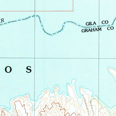 United States Geological Survey San Carlos Reservoir, AZ (1989, 24000-Scale) digital map