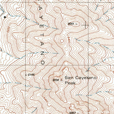United States Geological Survey San Cayetano Mountains, AZ (1996, 24000-Scale) digital map