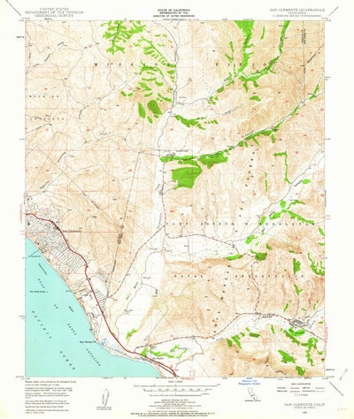 United States Geological Survey San Clemente, CA (1948, 24000-Scale) digital map