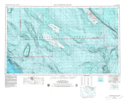 United States Geological Survey San Clemente Island, CA (1957, 250000-Scale) digital map