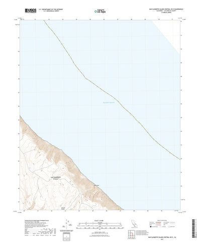 United States Geological Survey San Clemente Island Central OE E, CA (2021, 24000-Scale) digital map