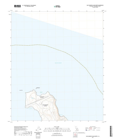 United States Geological Survey San Clemente Island North, CA (2021, 24000-Scale) digital map