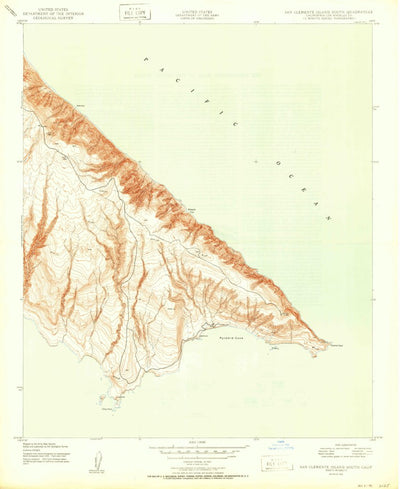 United States Geological Survey San Clemente Island South, CA (1950, 24000-Scale) digital map