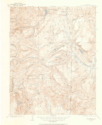 United States Geological Survey San Cristobai, CO (1905, 125000-Scale) digital map