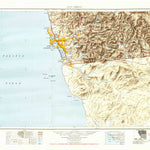 United States Geological Survey San Diego, CA (1950, 250000-Scale) digital map