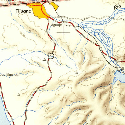 United States Geological Survey San Diego, CA (1950, 250000-Scale) digital map