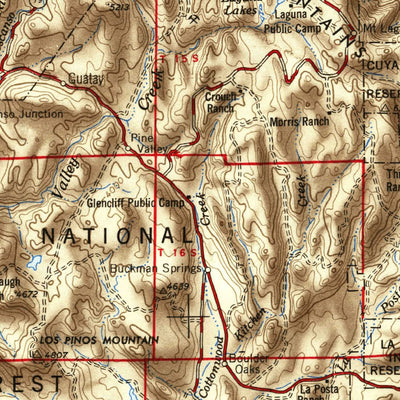 United States Geological Survey San Diego, CA (1950, 250000-Scale) digital map